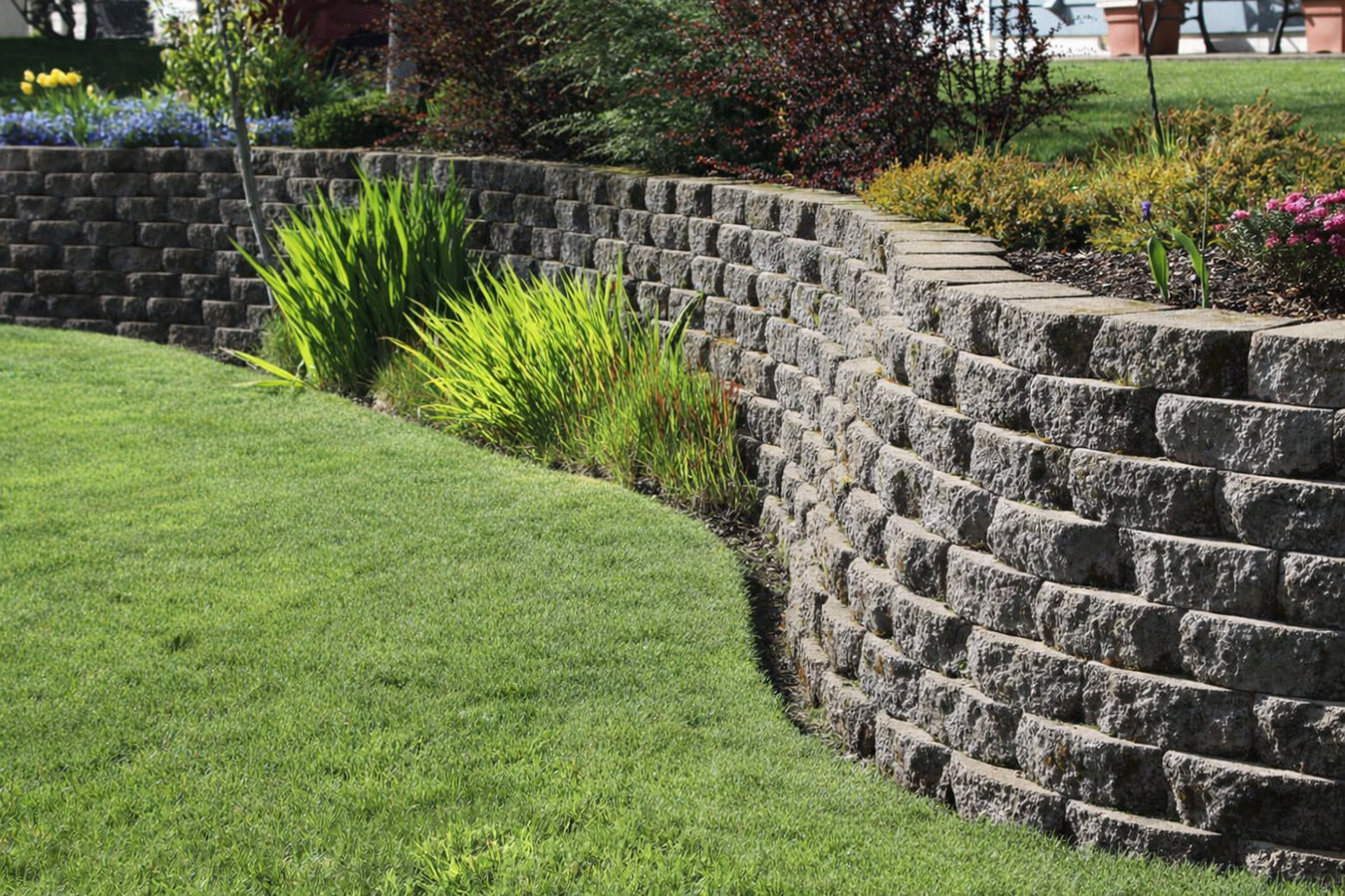 Retaining wall construction